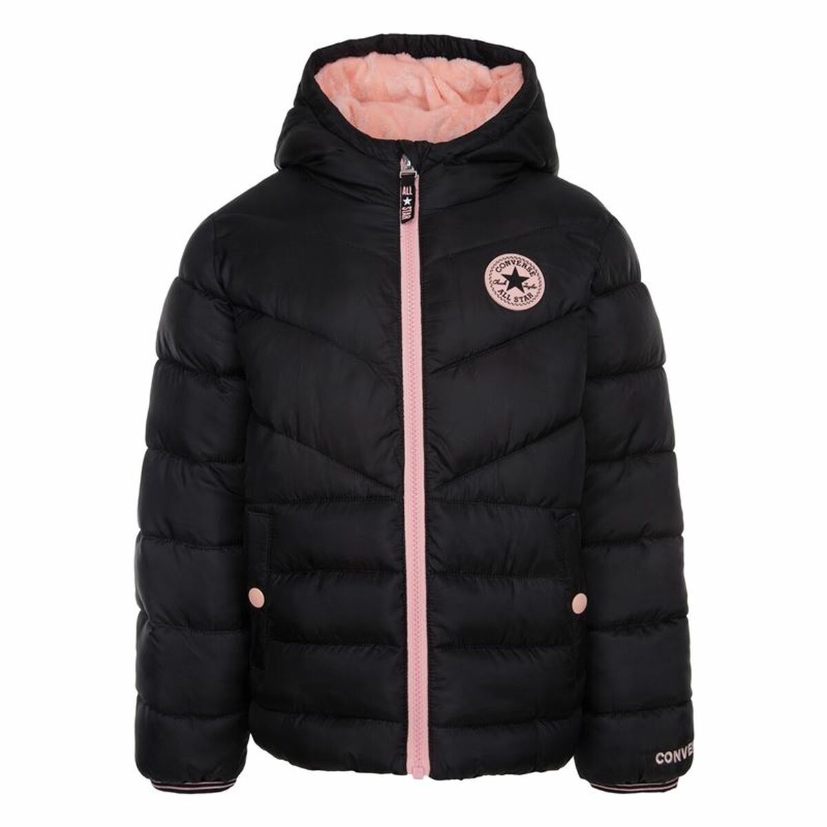 Детско яке Converse Solid Mdwt Puffer Черен